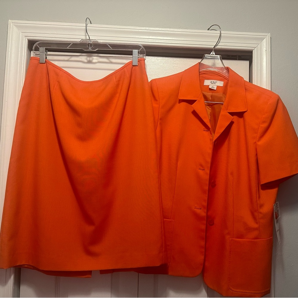 Le Suit Orange Women’s Suit